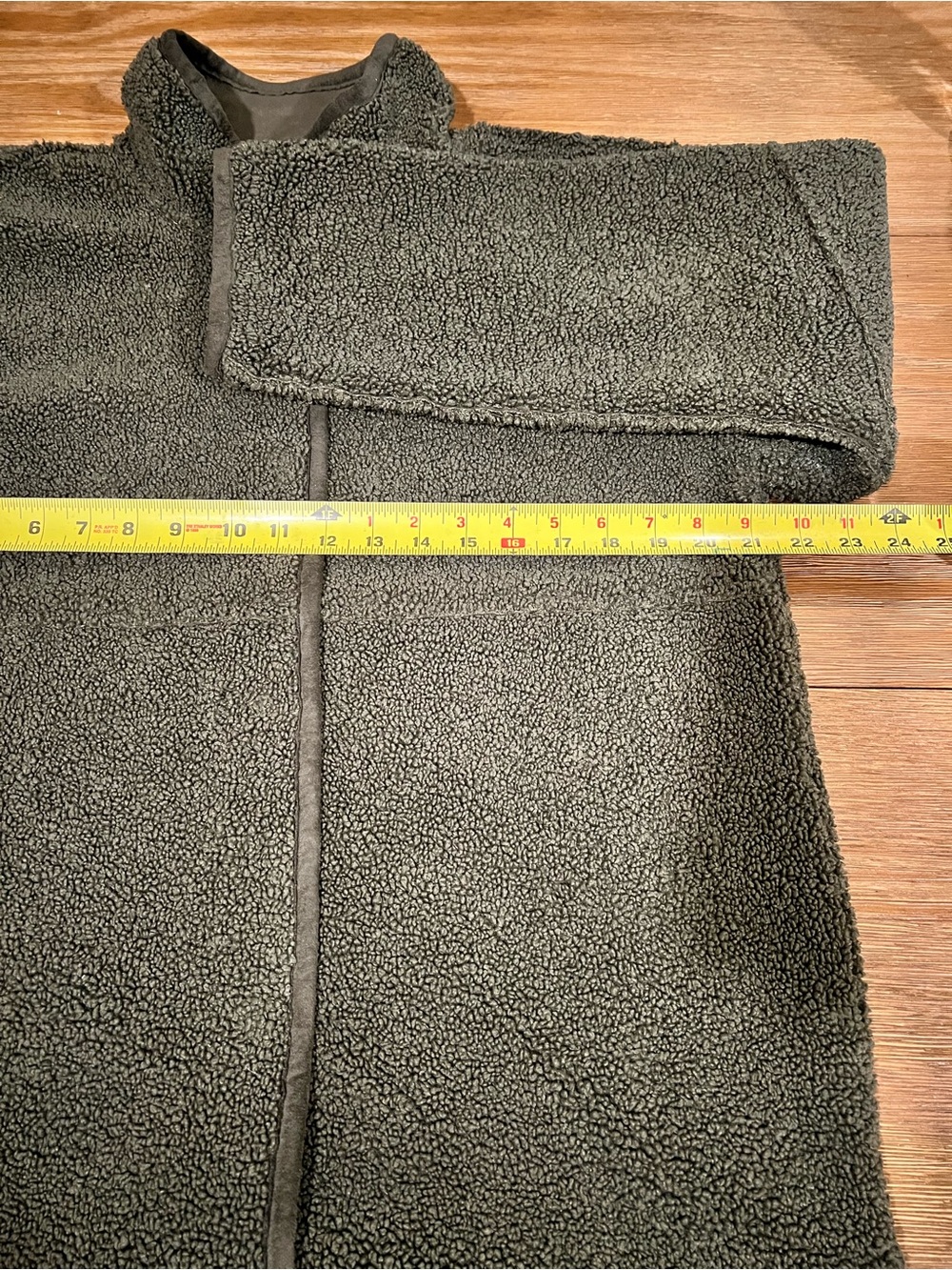 Velvet by Graham & Spencer Olive Green Teddy Sherpa Jacket - Picture 7 of 8